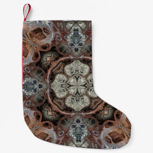 Petite Chaussette De Noël Motif vintage géométrique Art nouveau