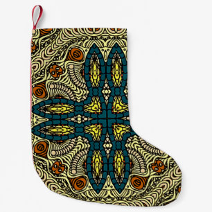 Petite Chaussette De Noël Motif Vintage sans couture dans le style oriental