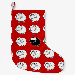 Petite Chaussette De Noël Moutons noirs