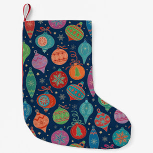 Petite Chaussette De Noël Multicolor Motif de décoration Arbre de Noël