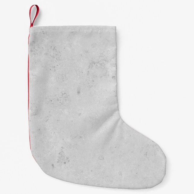 Petite Chaussette De Noël Mur ciment pierre texture propre (Devant)