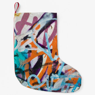 Petite Chaussette De Noël Mur de béton patiné, texture grungy.