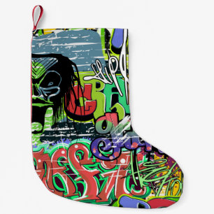 Petite Chaussette De Noël Mur de graffitis : Hip hop urbain