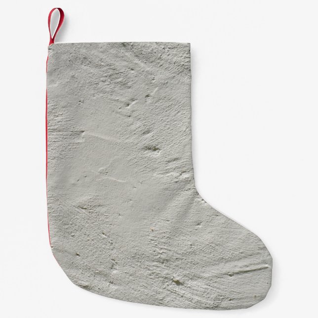 Petite Chaussette De Noël Mur de plâtre de texture rugueuse (Devant)