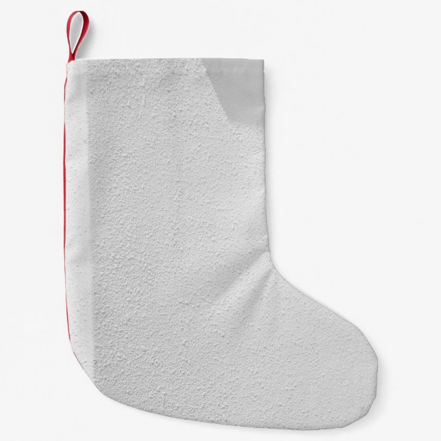 Petite Chaussette De Noël Mur en béton blanc (Devant)