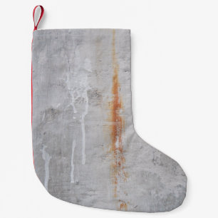 Petite Chaussette De Noël Mur en béton gris