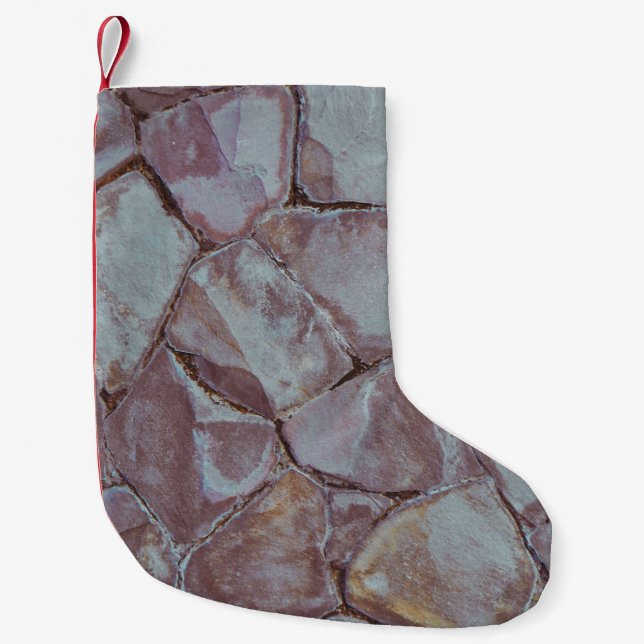 Petite Chaussette De Noël Mur en brique (Devant)