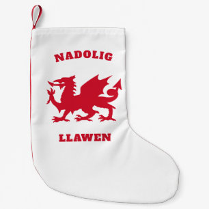 Petite Chaussette De Noël Nadolig Llawen Simple Celtic Welsh Joyeux Noël