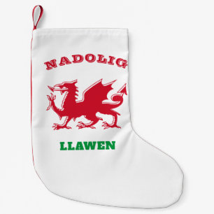Petite Chaussette De Noël Nadolig Llawen Welsh Joyeux Noël Simple Celtique