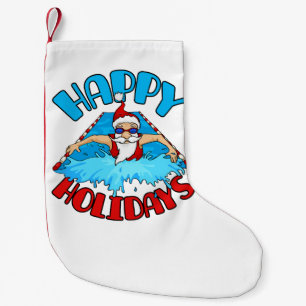 Petite Chaussette De Noël Nage Santa Claus Noël Vacances Nage