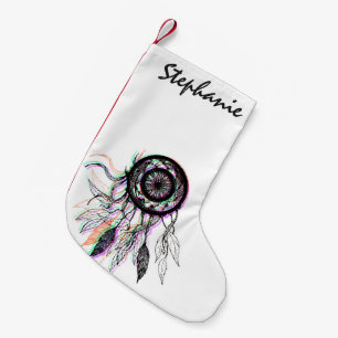 Petite Chaussette De Noël Natif américain artistique moderne Dreamcatcher
