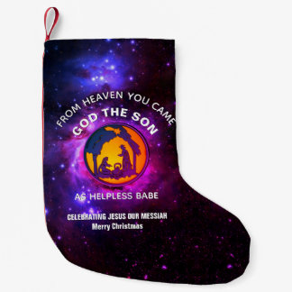Petite Chaussette De Noël Nativité de Noël de l'Univers chrétien