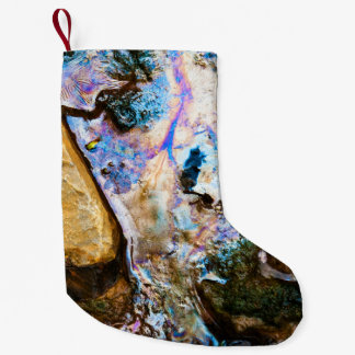 Petite Chaussette De Noël nature abstraite eau morte