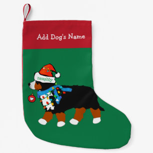 Petite Chaussette De Noël Naughty Noël Bernese Mountain Dog Custom