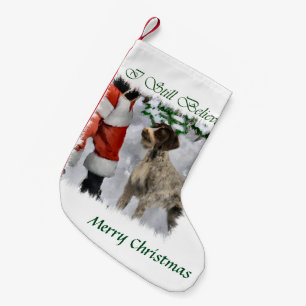 Petite Chaussette De Noël Noël à poils durs allemand d'indicateur