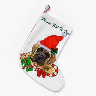 Petite Chaussette De Noël Noël anglais de mastiff