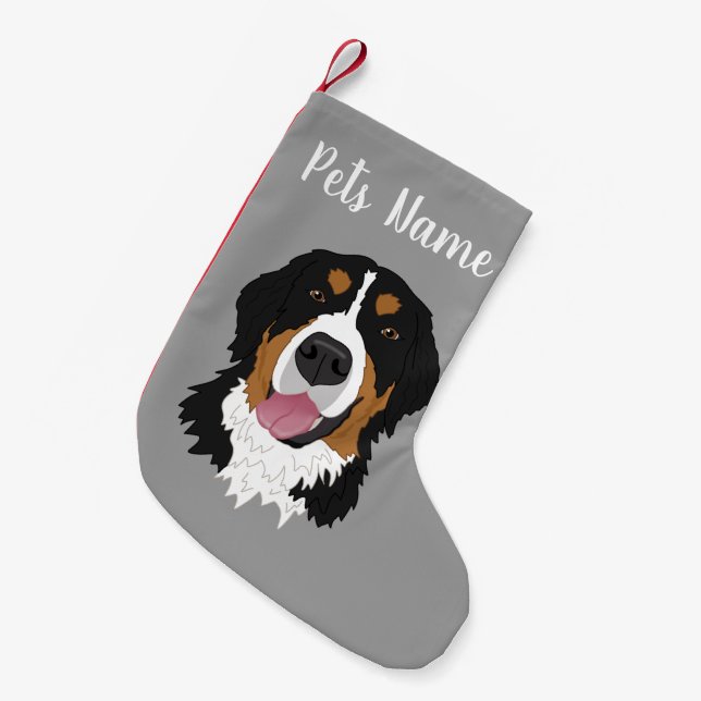 Petite Chaussette De Noël Noël Bernese Mountain Dog (Devant (Accrochage))