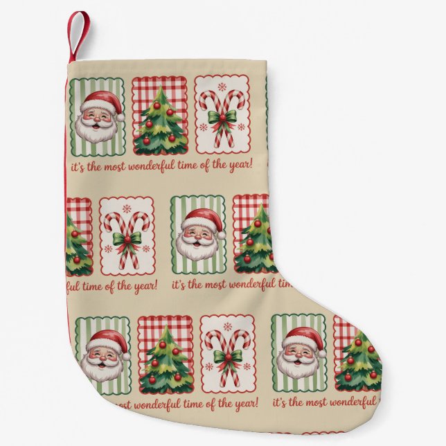 Petite Chaussette De Noël Noël C'est la plus merveilleuse période de l'année (Devant)