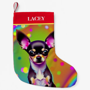 Petite Chaussette De Noël Noël CHIHUAHUA Stocking avec nom.