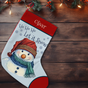 Petite Chaussette De Noël Noël Cosy Wings Snowman Laisser Neige
