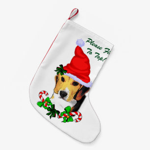 Petite Chaussette De Noël Noël d'amants de beagle