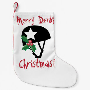 Petite Chaussette De Noël Noël de Derby de rouleau, patinage de rouleau
