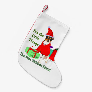 Petite Chaussette De Noël Noël de Rat terrier