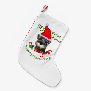 Petite Chaussette De Noël Noël de Schnauzer miniature
