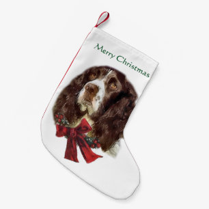 Petite Chaussette De Noël Noël d'épagneul de springer anglais