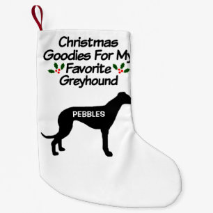 Petite Chaussette De Noël Noël Du Chien Greyhound Favori