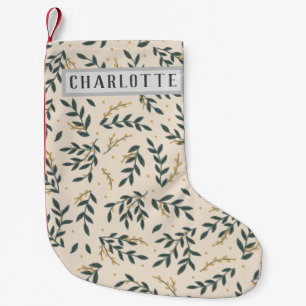 Petite Chaussette De Noël Noël empilé avec Hollies