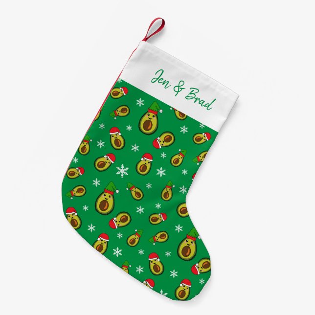 Petite Chaussette De Noël Noël en juillet Avocats tropicaux Imprimer (Devant (Accrochage))