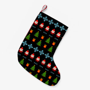 Petite Chaussette De Noël Noël en pixel art