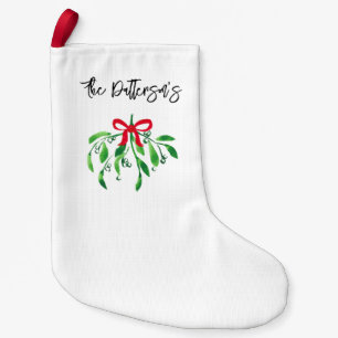 Petite Chaussette De Noël Noël Fête Mistletoe NOM Festive Kiss Me
