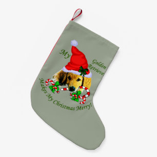 Petite Chaussette De Noël Noël Golden Retriever