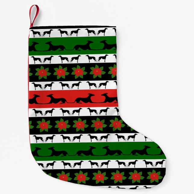 Petite Chaussette De Noël Noël Greyhound (Devant)