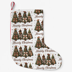Petite Chaussette De Noël Noël Howdy Arbre de Noël Occidental Arc Léopard
