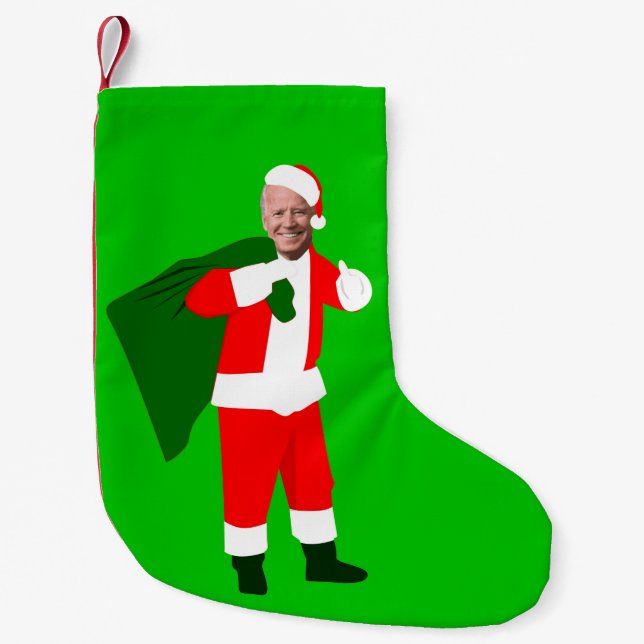 Petite Chaussette De Noël noël joe biden père Noël (Devant)