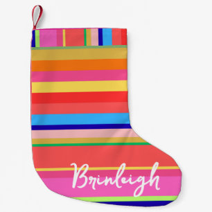 Petite Chaussette De Noël Noël Joyeux coloré Personnalisé Noël Stocker