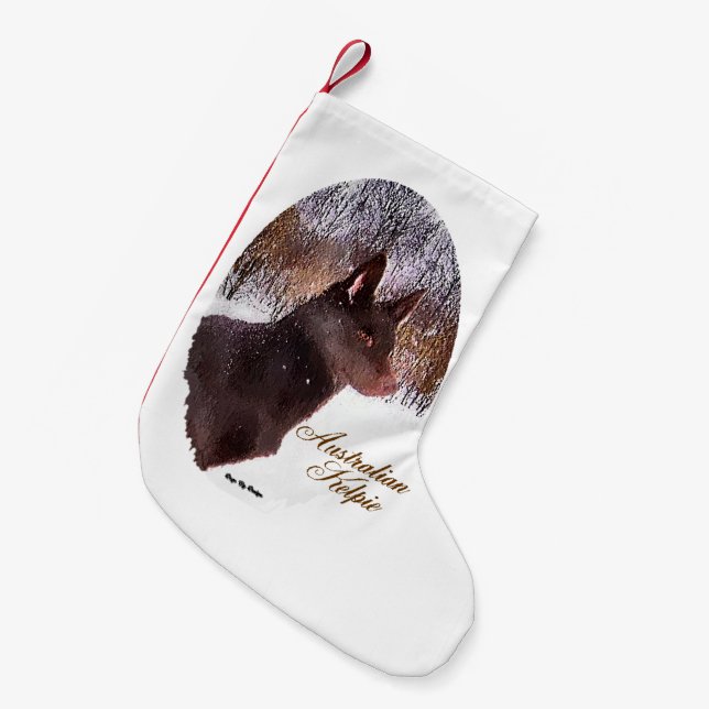 Petite Chaussette De Noël Noël Kelpie australien (Devant (Accrochage))