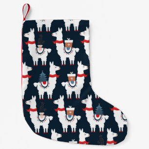 Petite Chaussette De Noël Noël lamas sans couture motif