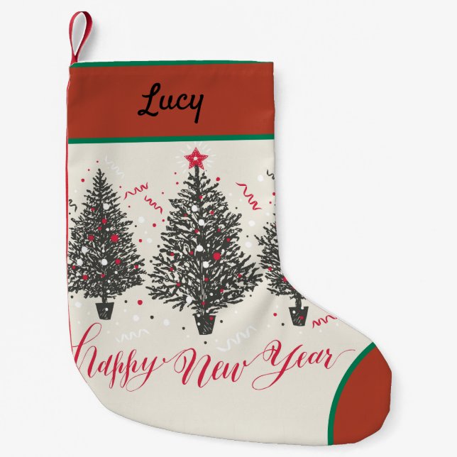 Petite Chaussette De Noël Noël magnifique (Devant)