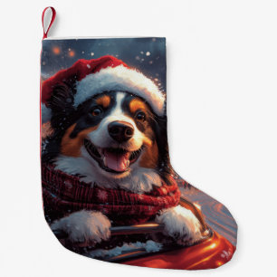 Petite Chaussette De Noël Noël Montagnes Russes de Chien Kelpie Australien