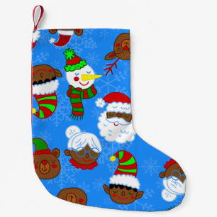 Petite Chaussette De Noël noël noir mme claus afrique père Noël elf ours