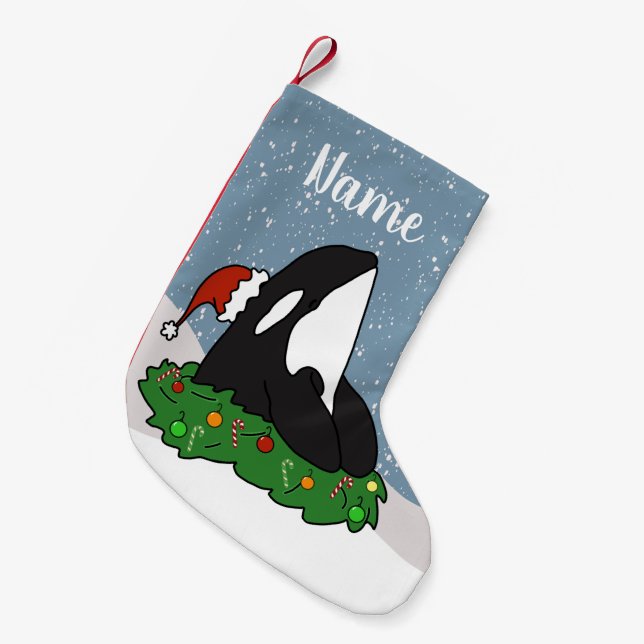 Petite Chaussette De Noël Noël Orca (Devant (Accrochage))