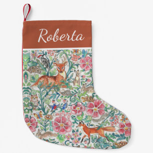 Petite Chaussette De Noël Noël Pastel Woodland Forêt animale Custom