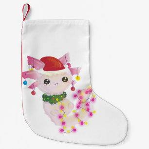 Petite Chaussette De Noël Noël père Noël axolotl