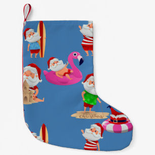 Petite Chaussette De Noël Noël plage santa claus vacances