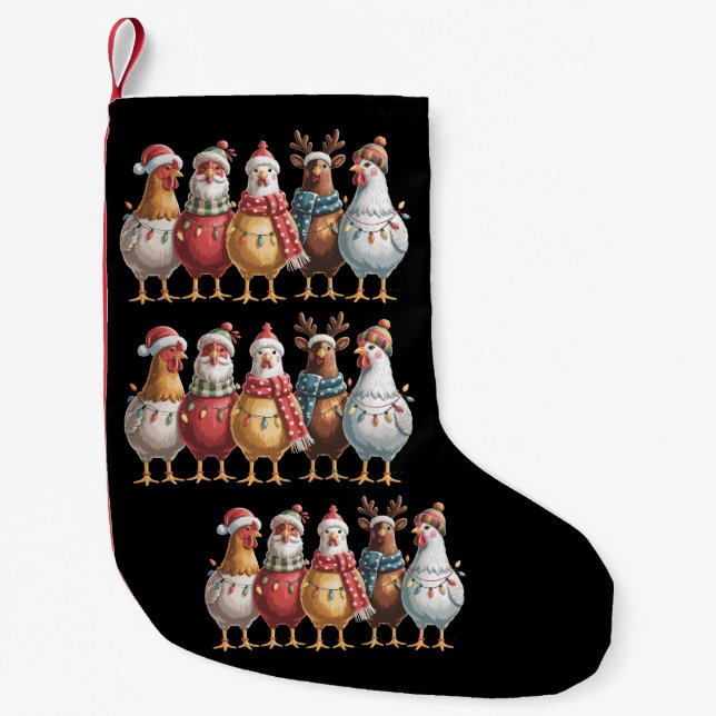 Petite Chaussette De Noël Noël Poulets Noël Noël Noël Poulet cadeau amour de (Devant)