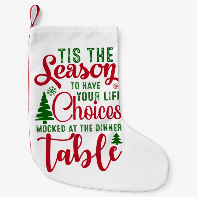 Petite Chaussette De Noël Noël saison de design de choix (Devant)